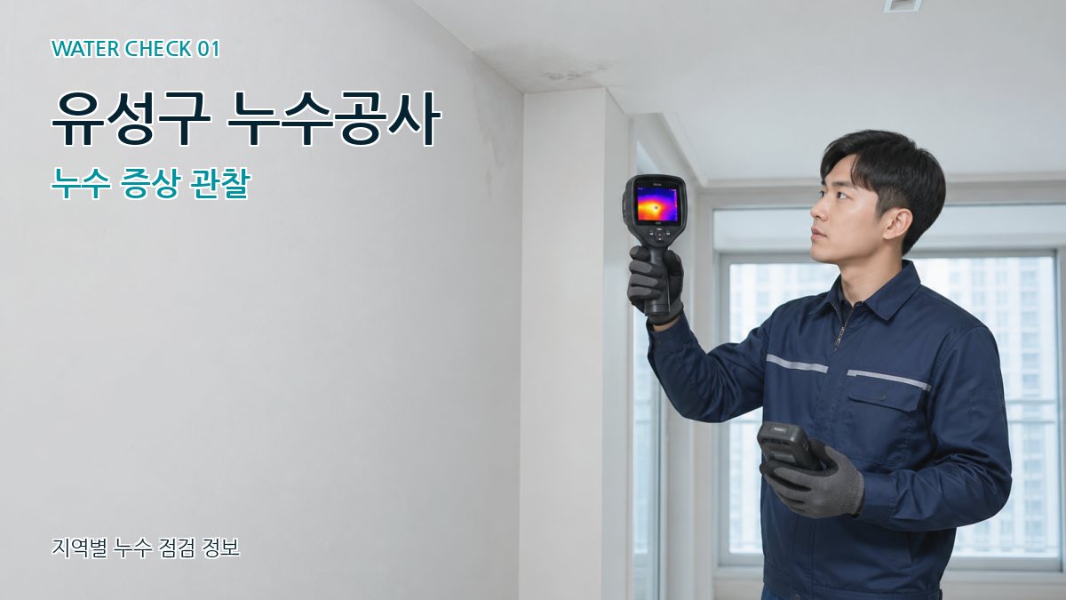 유성구 아파트누수 누수탐지 이미지