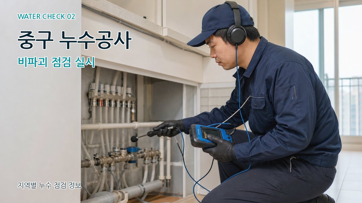중구 화장실누수 누수탐지 이미지