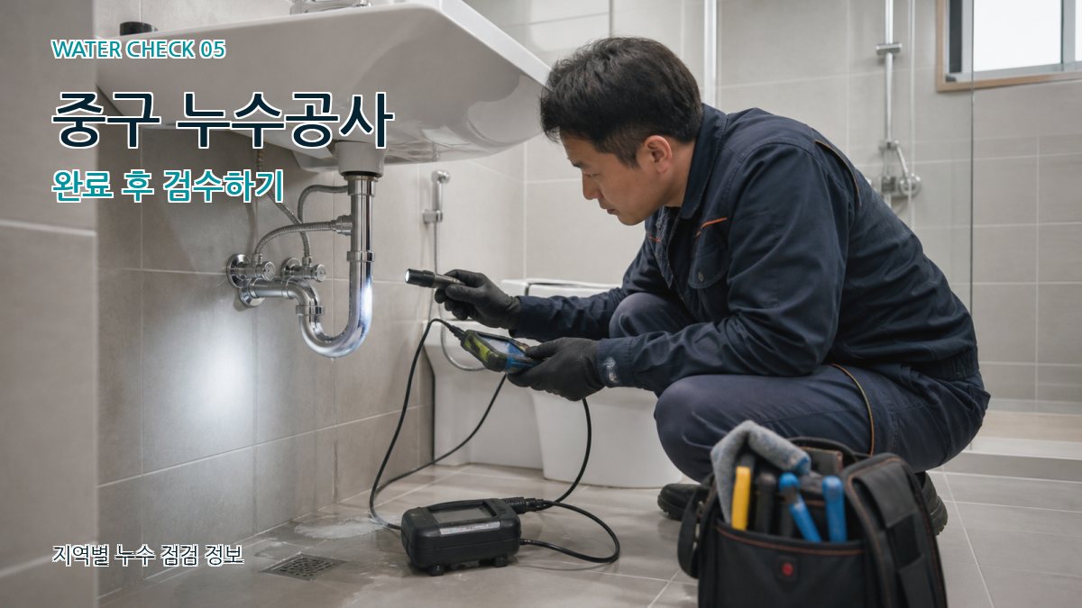 중구 누수공사 누수탐지 이미지