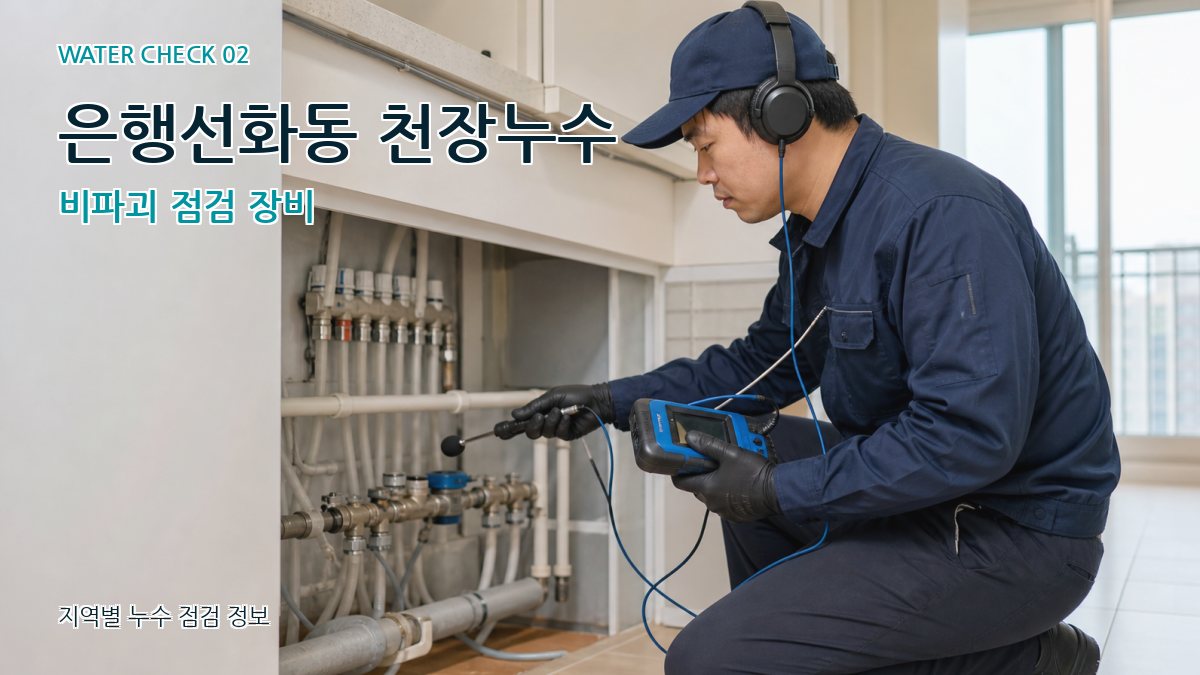 은행선화동 화장실누수 누수탐지 이미지