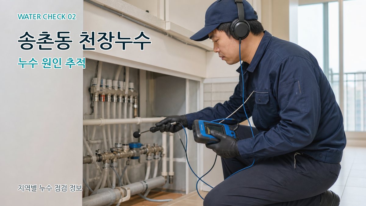송촌동 화장실누수 누수탐지 이미지