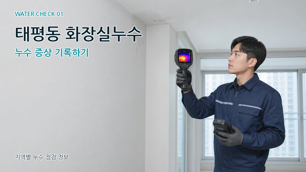 태평동 아파트누수 누수탐지 이미지