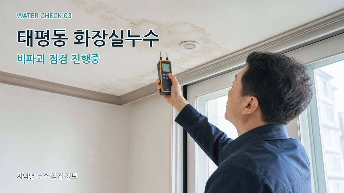 태평동 천장누수 누수탐지 이미지