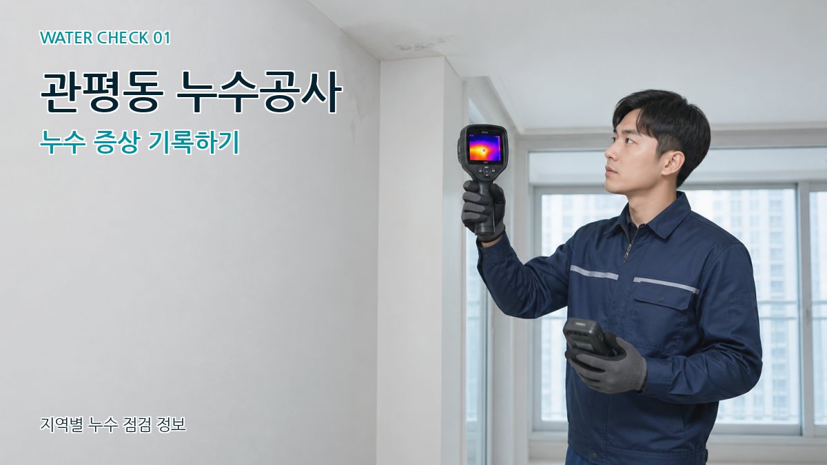 관평동 아파트누수 누수탐지 이미지