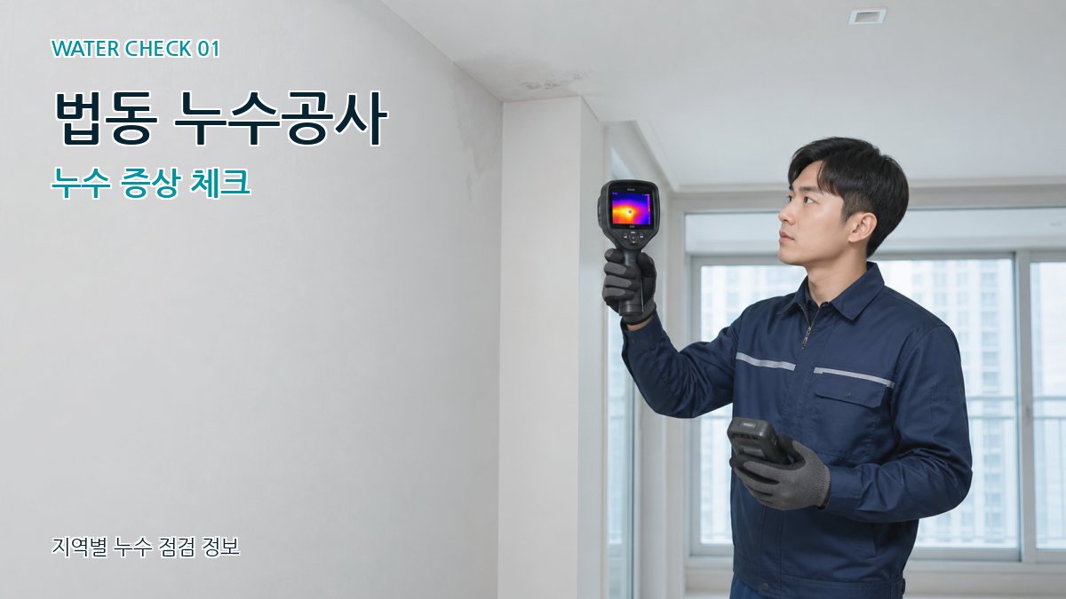 법동 아파트누수 누수탐지 이미지