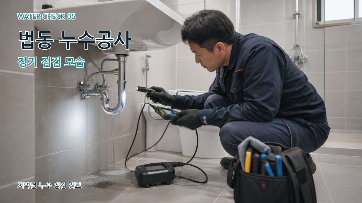 법동 누수공사 누수탐지 이미지