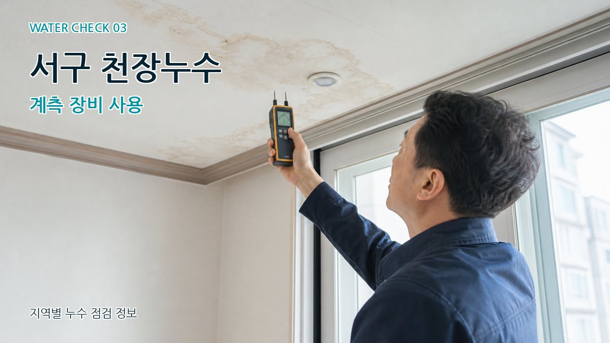 서구 천장누수 누수탐지 이미지