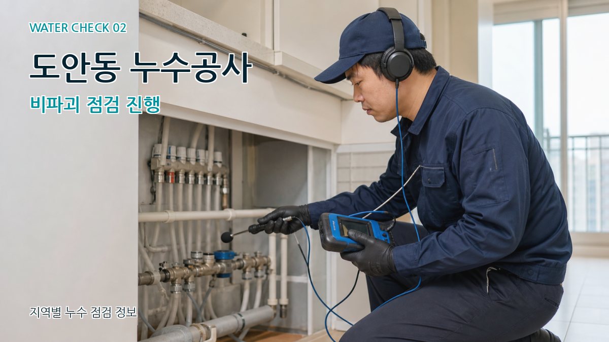 도안동 화장실누수 누수탐지 이미지