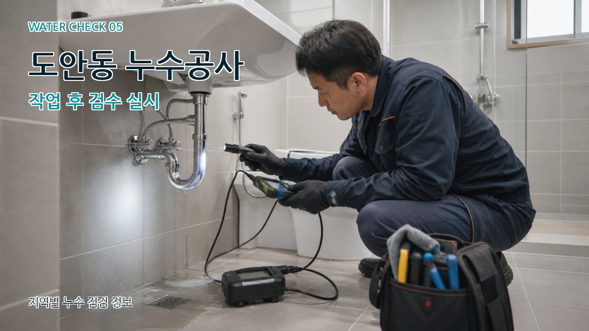 도안동 누수공사 누수탐지 이미지