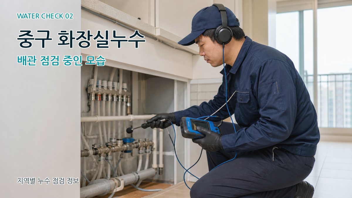 중구 화장실누수 누수탐지 이미지