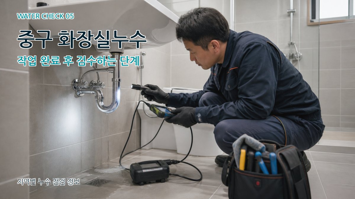 중구 누수공사 누수탐지 이미지