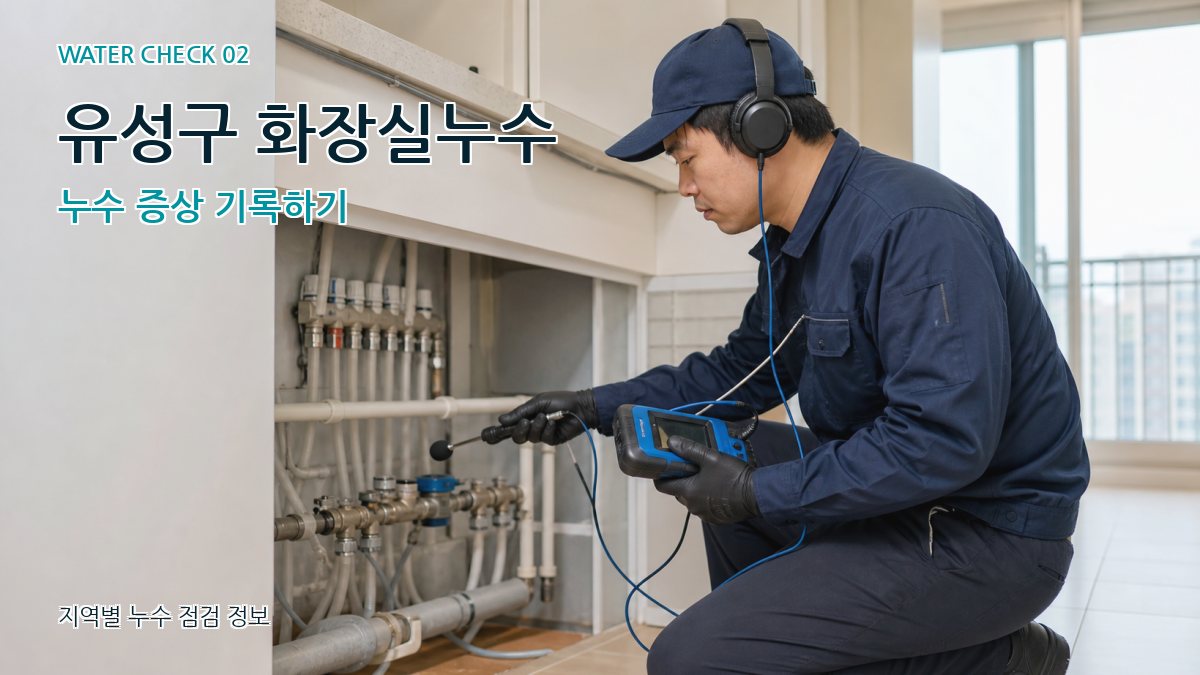 유성구 화장실누수 누수탐지 이미지