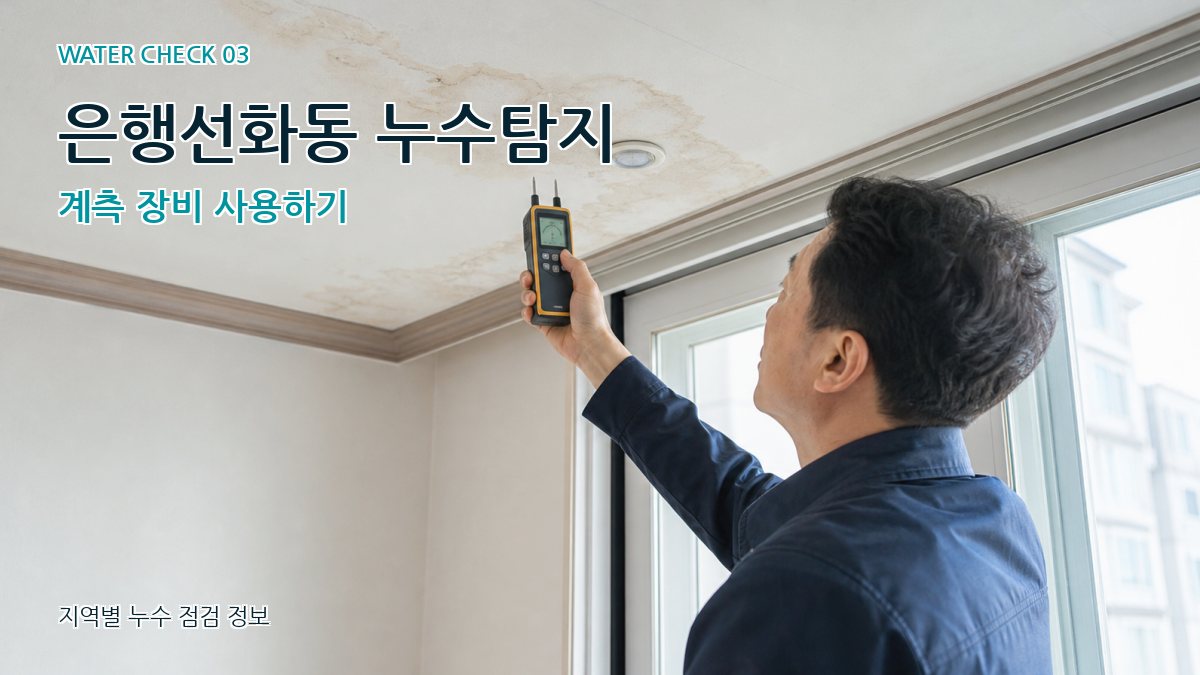 은행선화동 천장누수 누수탐지 이미지