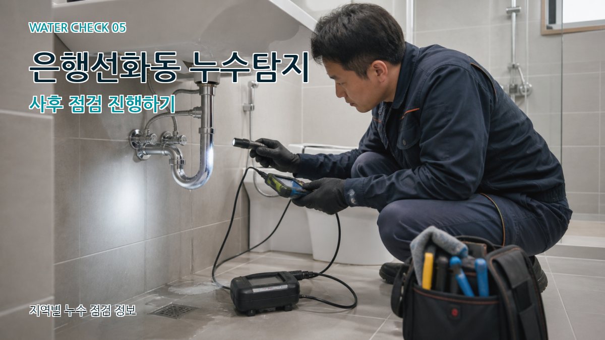 은행선화동 누수공사 누수탐지 이미지