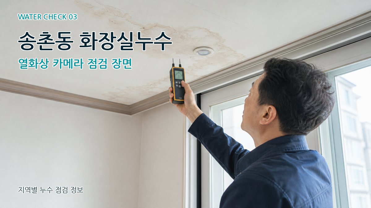송촌동 천장누수 누수탐지 이미지