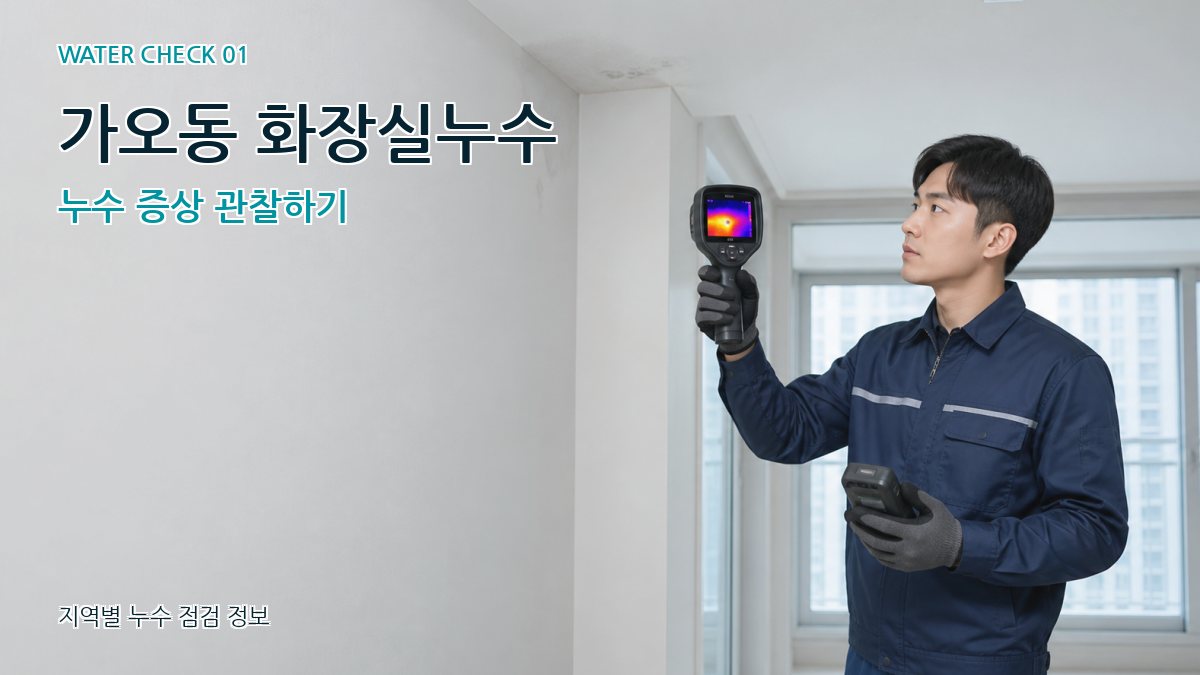 가오동 아파트누수 누수탐지 이미지