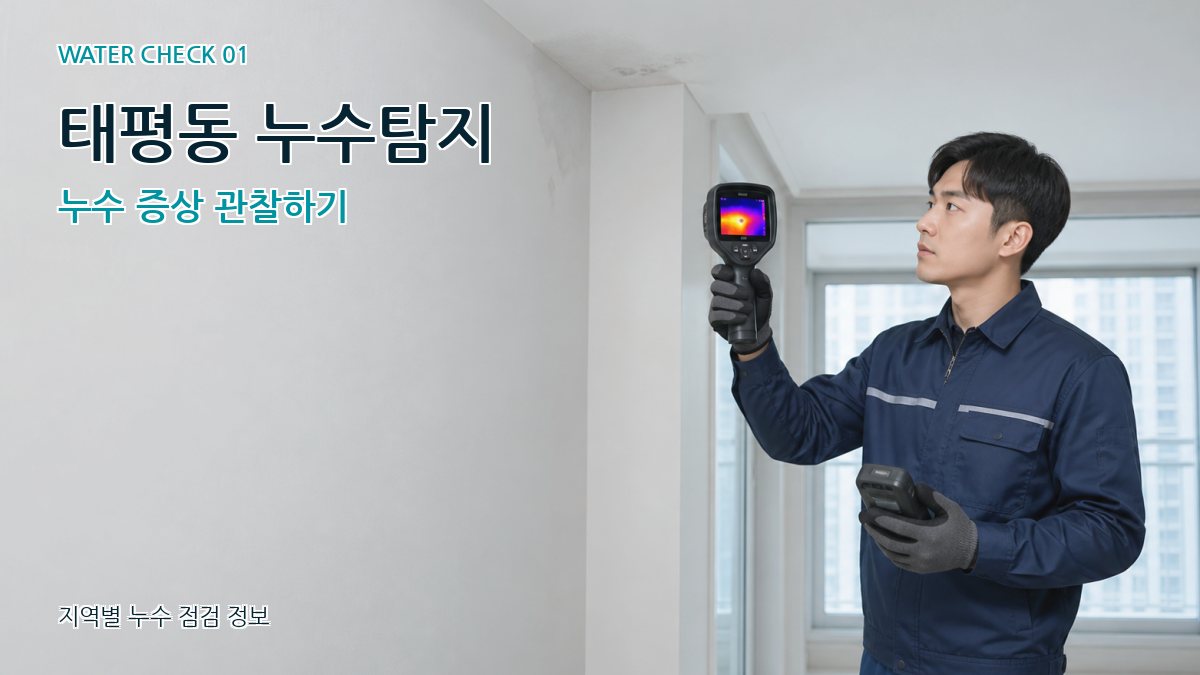 태평동 아파트누수 누수탐지 이미지