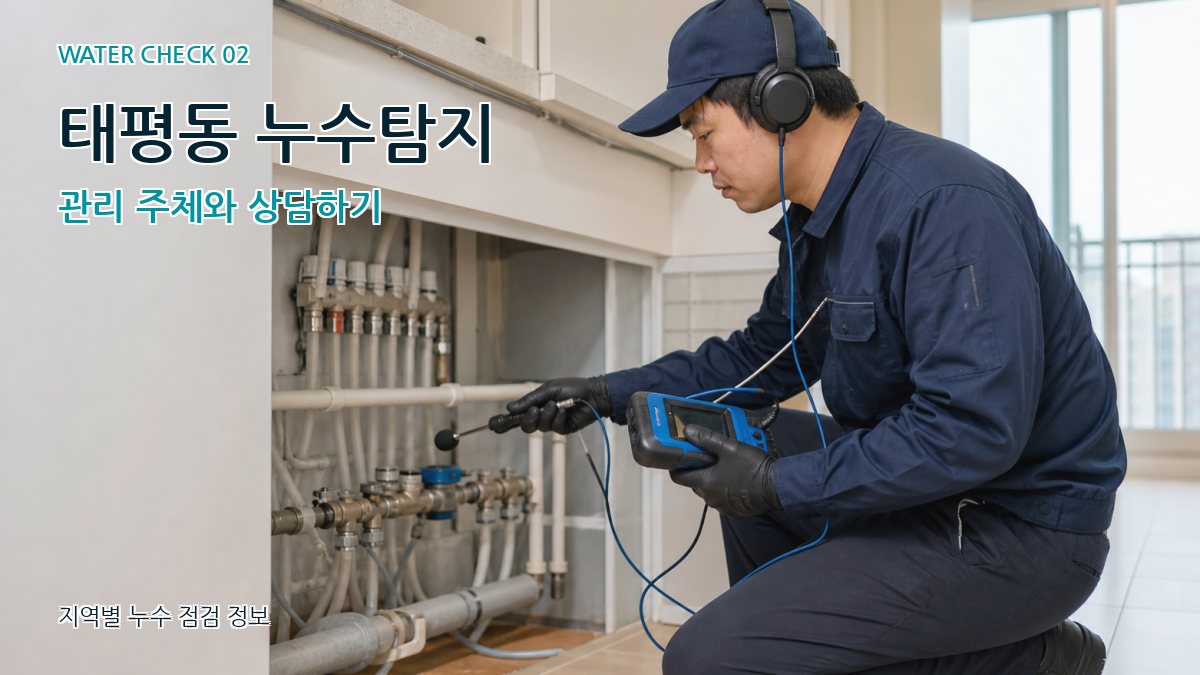 태평동 화장실누수 누수탐지 이미지