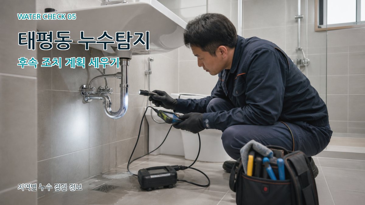 태평동 누수공사 누수탐지 이미지