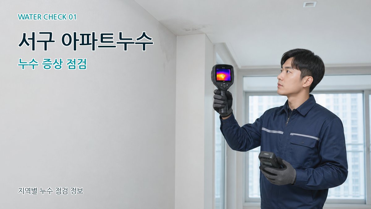 서구 아파트누수 누수탐지 이미지