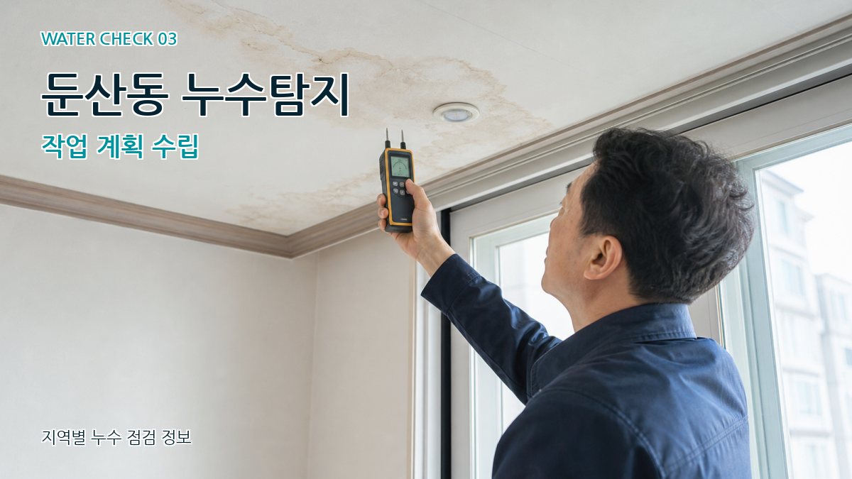 둔산동 천장누수 누수탐지 이미지