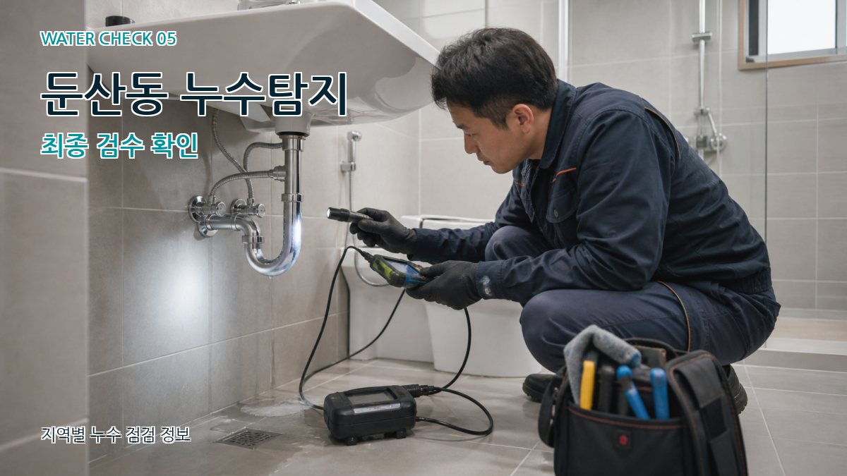 둔산동 누수공사 누수탐지 이미지