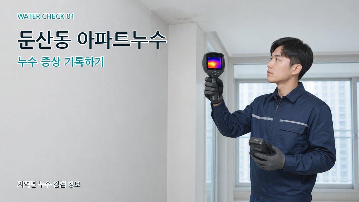 둔산동 아파트누수 누수탐지 이미지