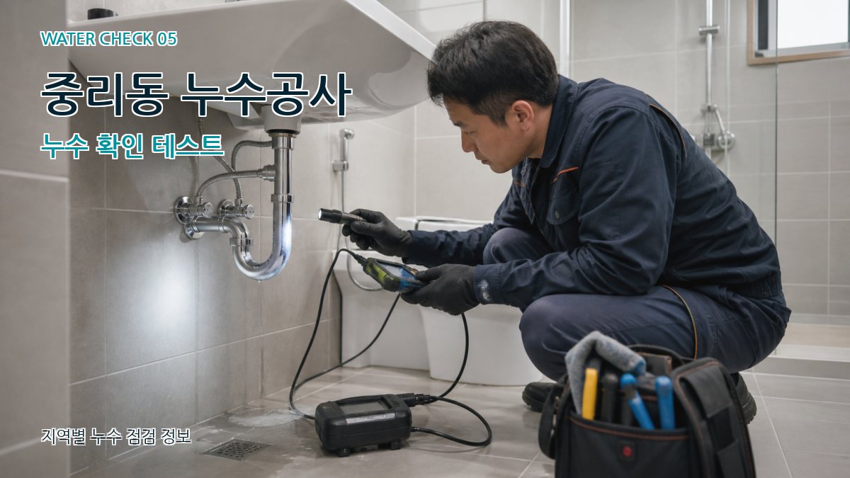 중리동 누수공사 누수탐지 이미지
