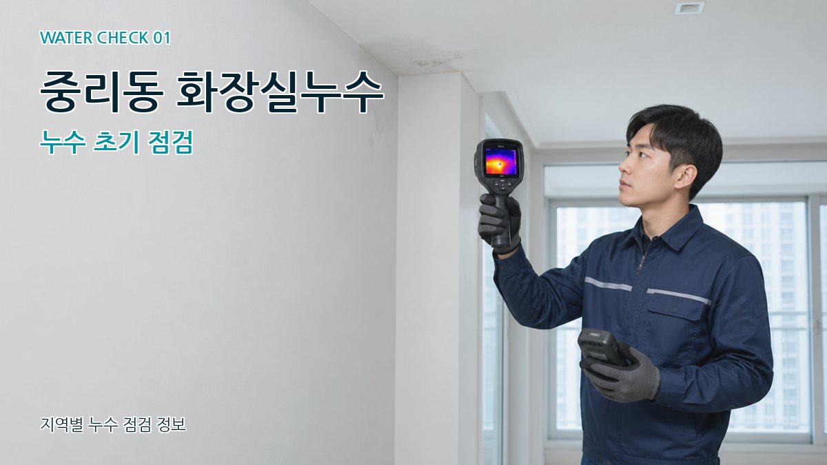 중리동 아파트누수 누수탐지 이미지