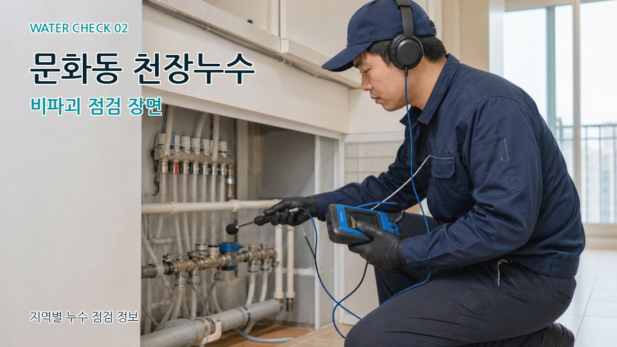 문화동 화장실누수 누수탐지 이미지