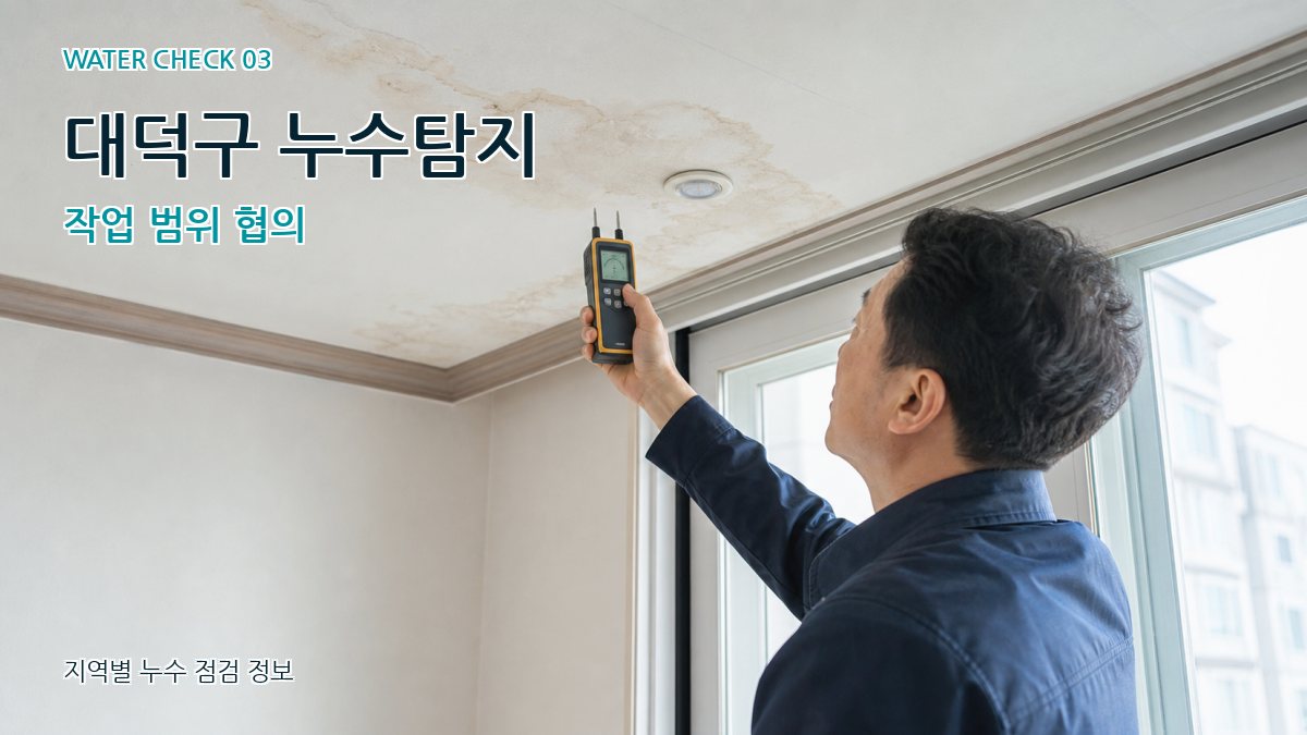 대덕구 천장누수 누수탐지 이미지