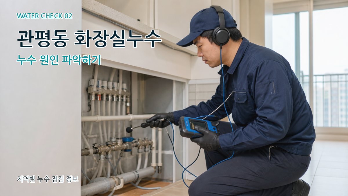 관평동 화장실누수 누수탐지 이미지