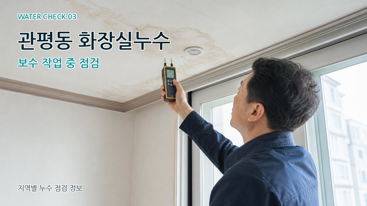 관평동 천장누수 누수탐지 이미지