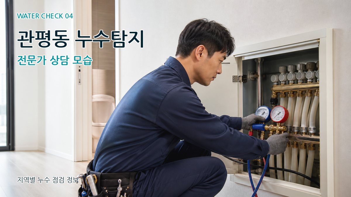 관평동 누수탐지 전문가 상담 모습