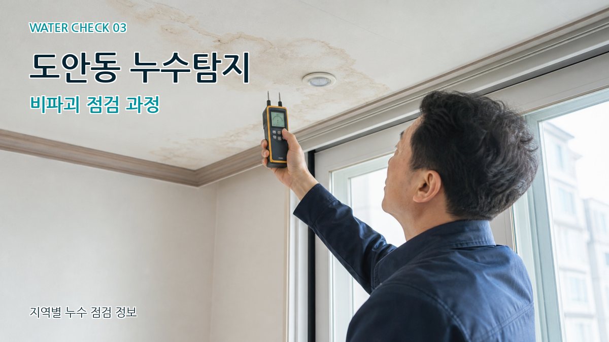 도안동 천장누수 누수탐지 이미지
