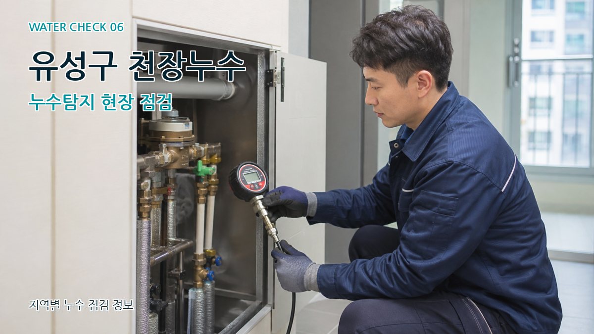 유성구 천장누수 누수탐지 현장 점검