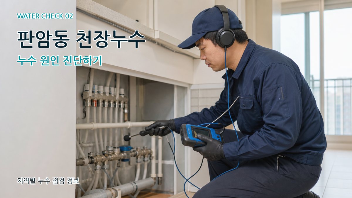 판암동 화장실누수 누수탐지 이미지