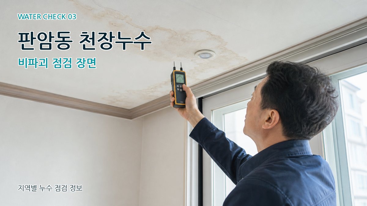 판암동 천장누수 누수탐지 이미지