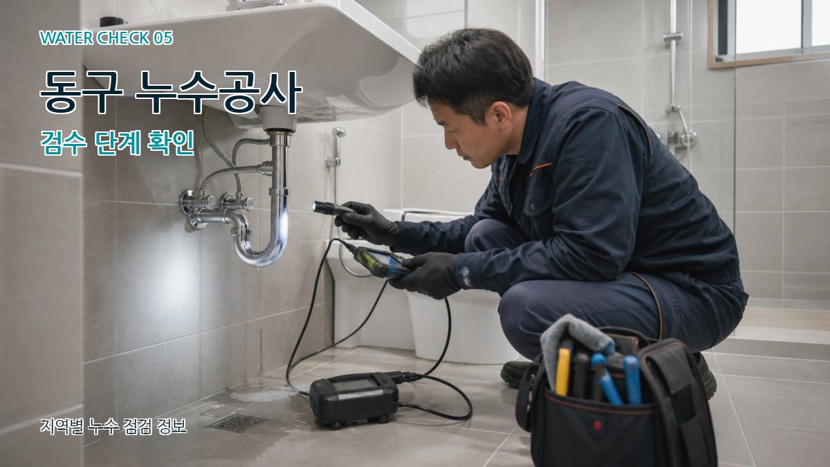 동구 누수공사 누수탐지 이미지