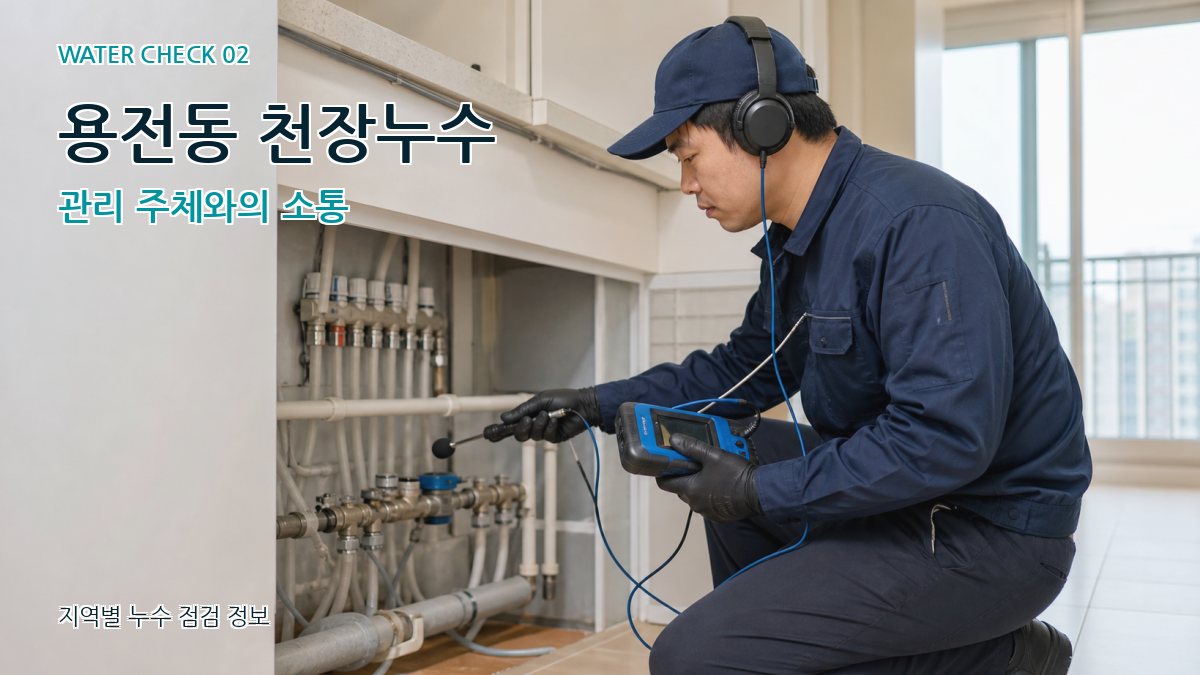 용전동 화장실누수 누수탐지 이미지