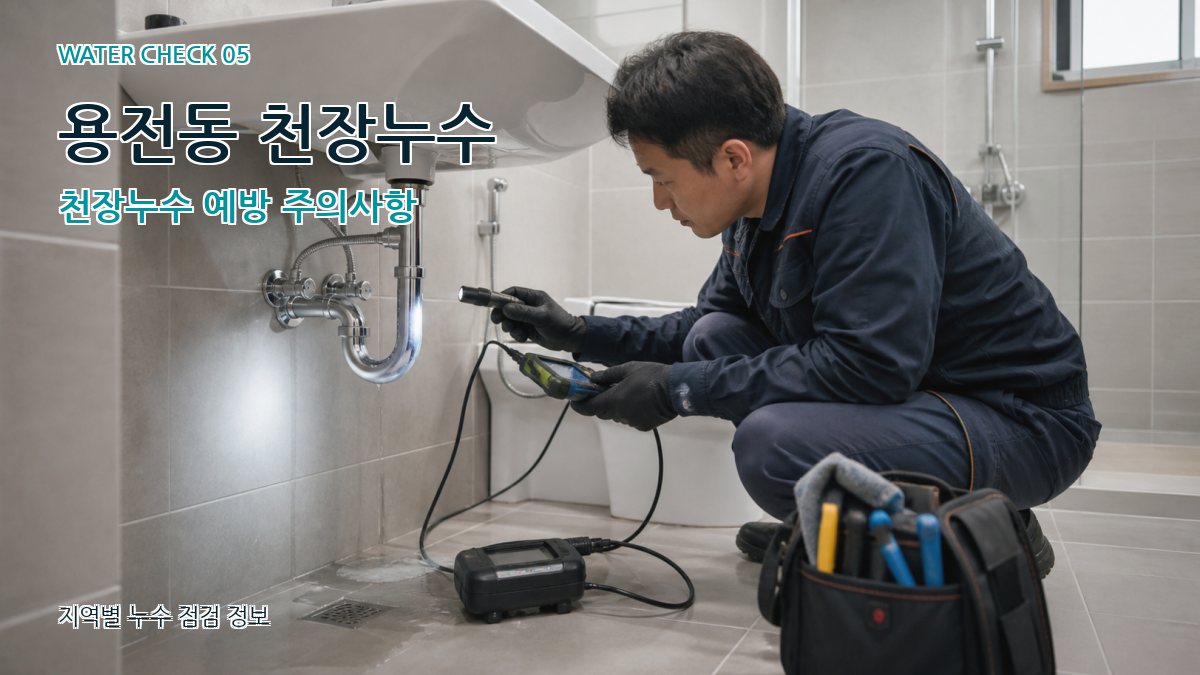용전동 누수공사 누수탐지 이미지